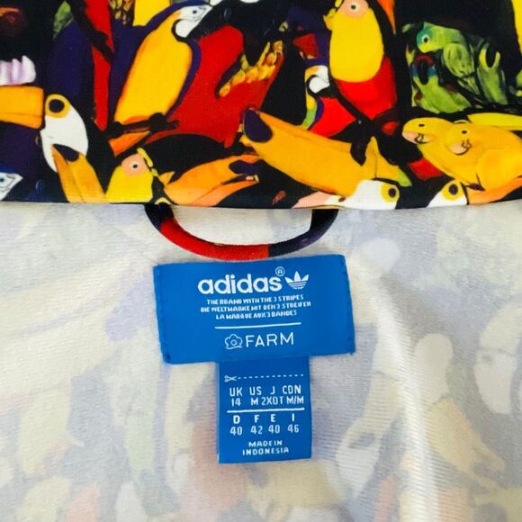 Adidas x Farm Rio Firebird Tucanario Track Jacket Size Medium - Picture 5 of 12
